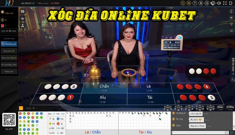 Xóc đĩa Live Casino của nhà cái Kubet